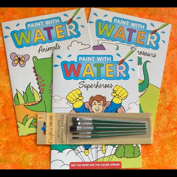 New Art Bundle 3 Color with Water Books 5 … - Picture 2 of 12